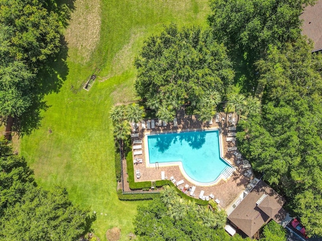 725 Ashworth Overlook Dr Unit C, Apopka, FL 32712 - aerial view of a pool