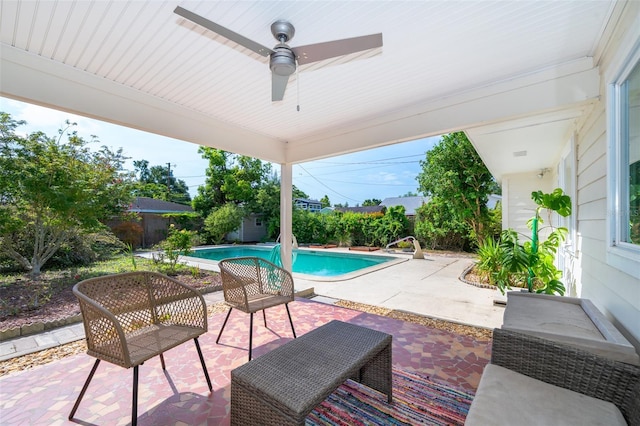 1301 Fahnstock St, Eustis, FL 32726 - view of pool featuring a patio and a fenced backyard