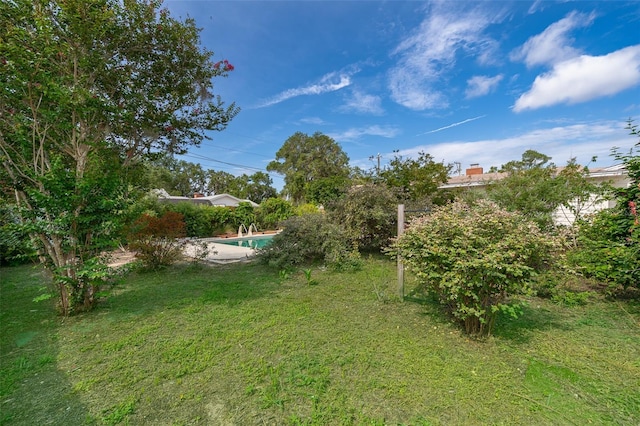 1301 Fahnstock St, Eustis, FL 32726 - view of grassy yard with an outdoor pool