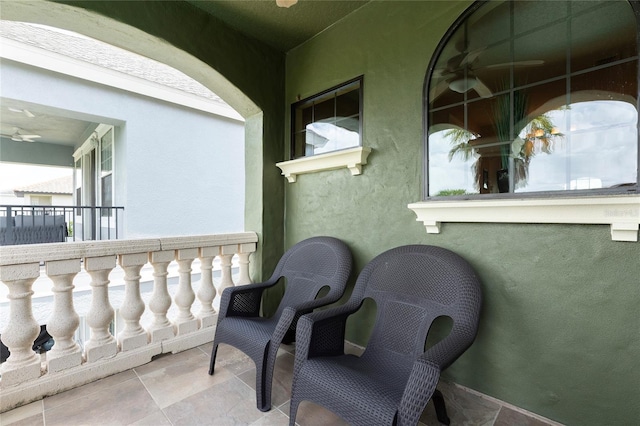 1156 Castle Pines Ct, Reunion, FL 34747 - balcony with ceiling fan