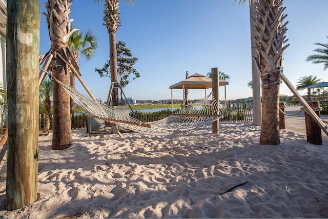 4802 Lullaby Ln, Kissimmee, FL 34746 - view of jungle gym featuring a water view