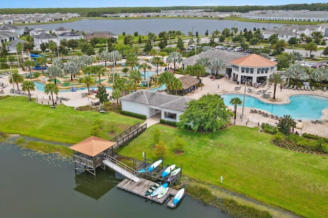 4802 Lullaby Ln, Kissimmee, FL 34746 - bird's eye view of a large body of water