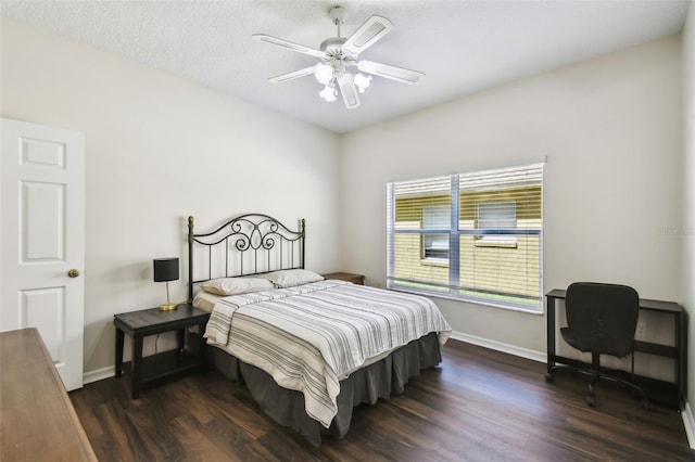 1936 Westpointe Cir, Orlando, FL 32835 - bedroom with wood finished floors and a ceiling fan