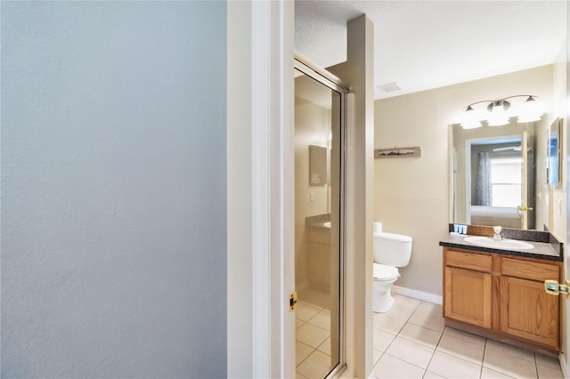 165 Scrub Jay Way, Davenport, FL 33896 - bathroom with a stall shower, vanity, and tile patterned flooring