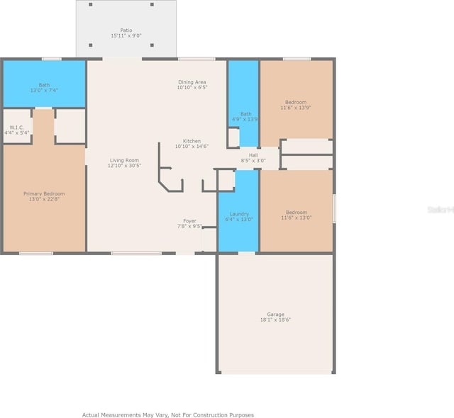 15364 Mount Sparrow Rd, Weeki Wachee, FL 34614 - view of property floor plan