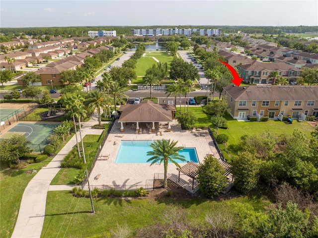 11081 Savannah Landing Cir, Orlando, FL 32832 - aerial view of a pool