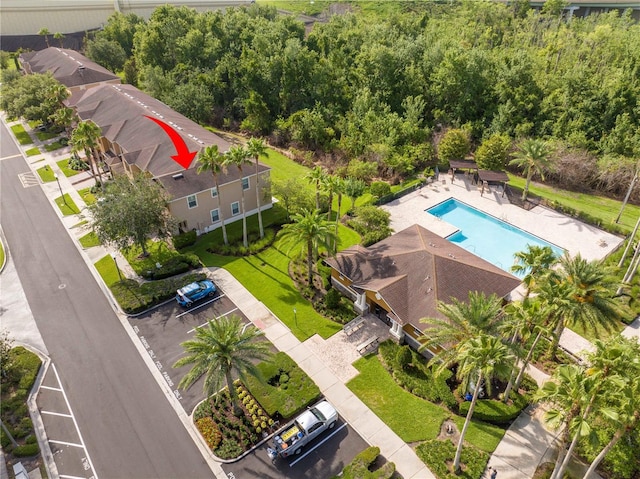 11081 Savannah Landing Cir, Orlando, FL 32832 - aerial view of a pool