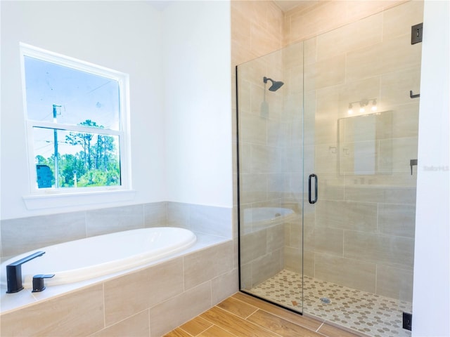 14073 Naylor Ave, Port Charlotte, FL 33981 - bathroom with a garden tub and a shower stall