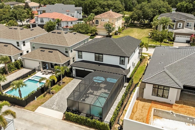 7454 Gathering Dr, Reunion, FL 34747 - aerial view of residential area with a pool