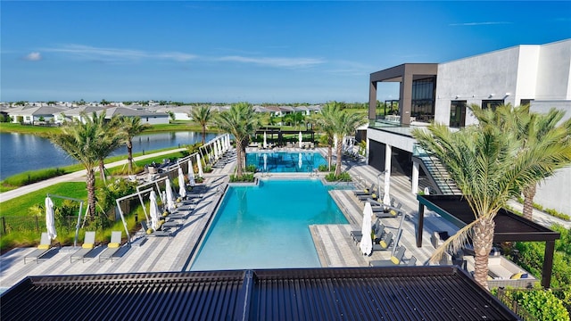 11687 SW Viridian Blvd, Port St Lucie, FL 34987 - community pool featuring a water view