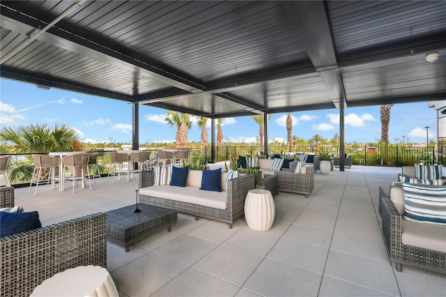 11695 SW Viridian Blvd, Port St Lucie, FL 34987 - view of patio / terrace with an outdoor living space