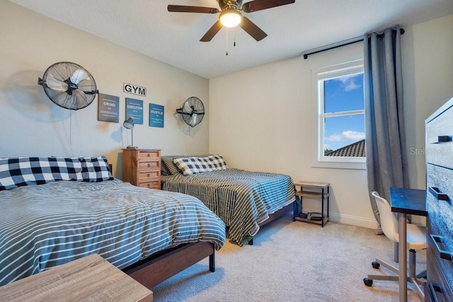 15787 Tangerine Dream Ct, Winter Garden, FL 34787 - carpeted bedroom with baseboards and a ceiling fan
