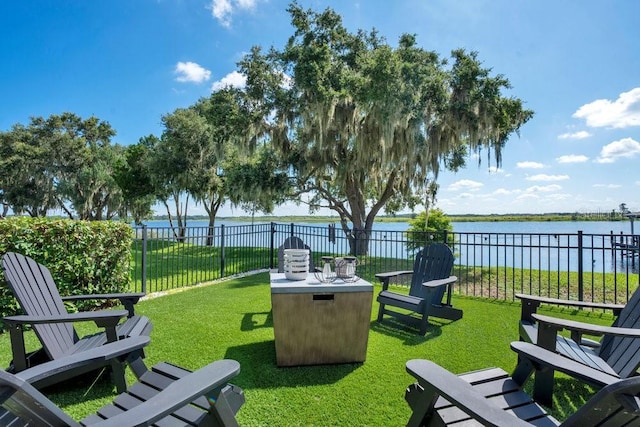 15787 Tangerine Dream Ct, Winter Garden, FL 34787 - fenced backyard featuring a water view