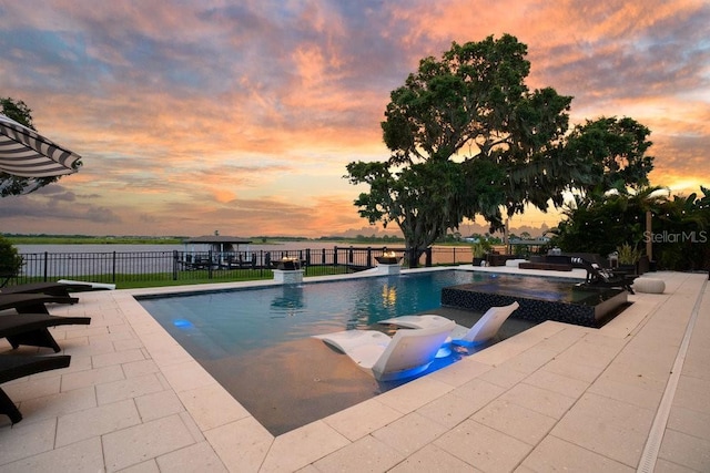 15787 Tangerine Dream Ct, Winter Garden, FL 34787 - view of pool with a patio area and a pool with connected hot tub
