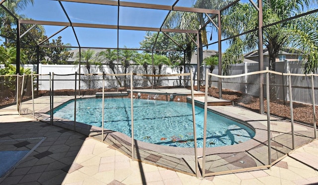 436 Skyview Pl, Chuluota, FL 32766 - view of swimming pool with a fenced backyard, a patio, and a lanai