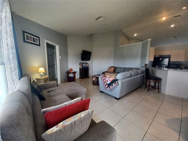 8509 SW 136th Loop, Ocala, FL 34473 - living area featuring light tile patterned flooring and recessed lighting