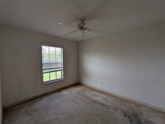 1140 Belmar Ave, Port Charlotte, FL 33948 - unfurnished room with ceiling fan and light carpet