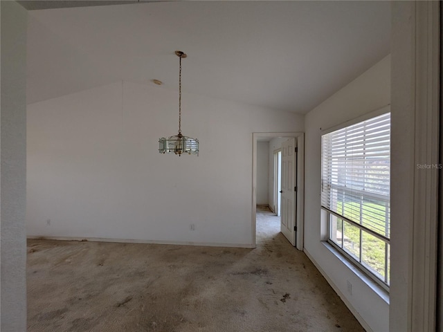 1140 Belmar Ave, Port Charlotte, FL 33948 - unfurnished room featuring vaulted ceiling and carpet floors