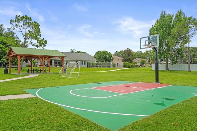 9003 Pecky Cypress Way, Orlando, FL 32836 - view of sport court featuring a gazebo and a sport area