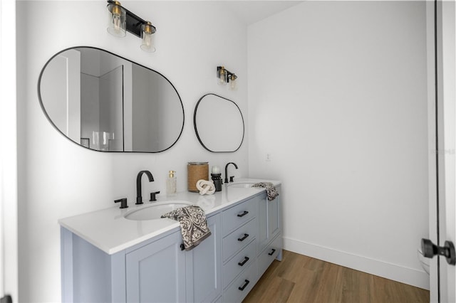 2212 SW 210th Ave, Dunnellon, FL 34431 - full bath with double vanity and wood finished floors