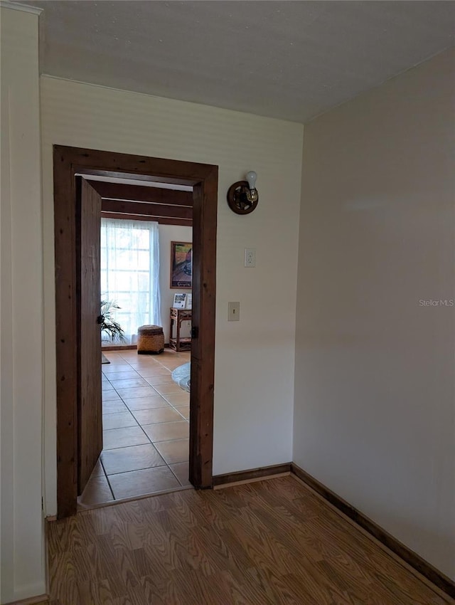 417 Shore Rd, Nokomis, FL 34275 - hallway featuring baseboards