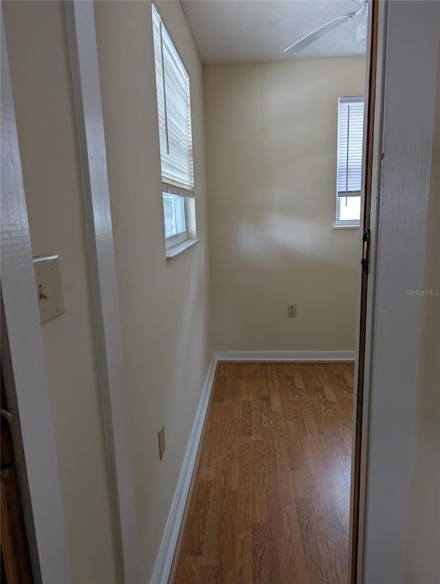 417 Shore Rd, Nokomis, FL 34275 - spare room with wood finished floors and baseboards