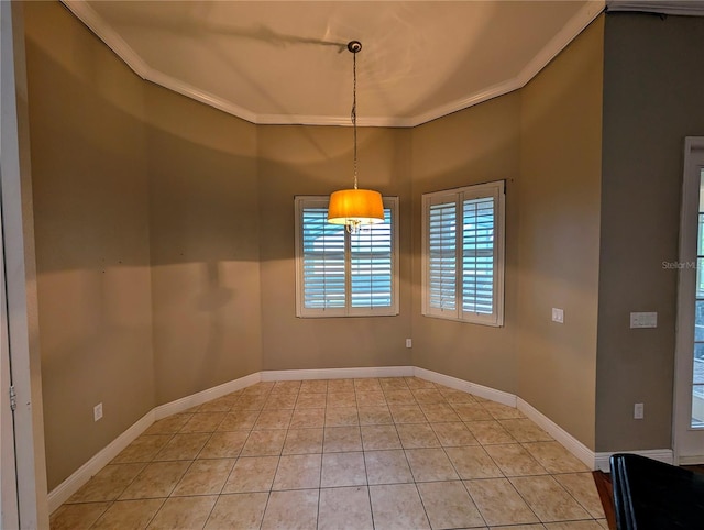 3504 Shorewood Dr, Kissimmee, FL 34746 - empty room featuring ornamental molding and light tile patterned floors