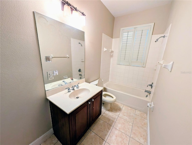 3504 Shorewood Dr, Kissimmee, FL 34746 - bathroom with shower / bath combination, vanity, and tile patterned flooring