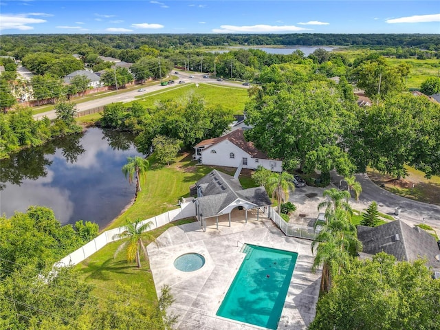 1751 Chatham Cir, Apopka, FL 32703 - drone / aerial view of a nearby body of water and a pool area
