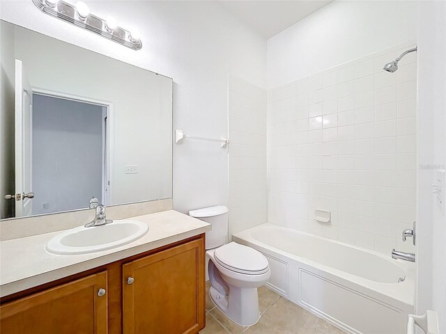 2092 Switch Grass Cir, Ocoee, FL 34761 - full bath featuring vanity, tile patterned floors, and bathing tub / shower combination