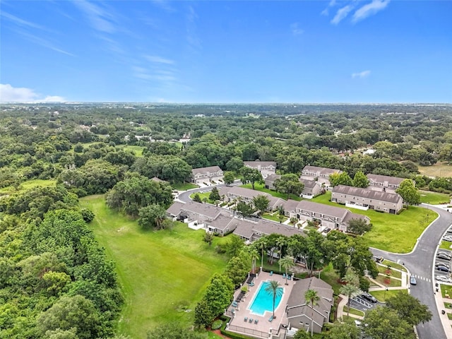 2092 Switch Grass Cir, Ocoee, FL 34761 - aerial view of a pool and a forest