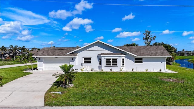 142 Broadmoor Ln, Rotonda West, FL 33947 - single story home with stucco siding and a front yard