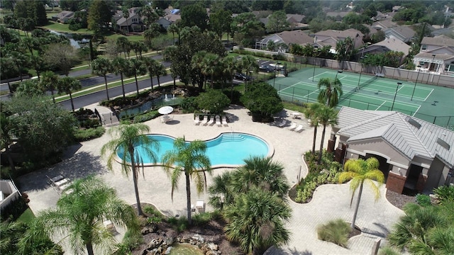 14558 Mandolin Dr, Orlando, FL 32837 - aerial view of residential area featuring a pool