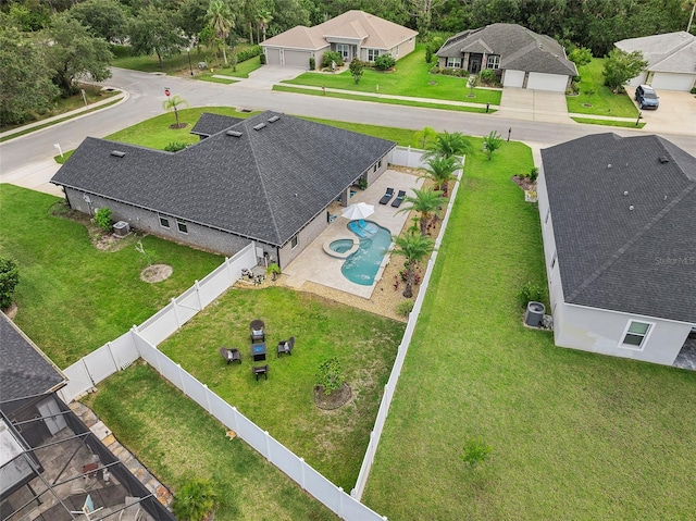 28 Noah Blvd, Flagler Beach, FL 32136 - aerial perspective of suburban area featuring a pool