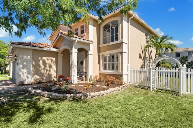 12978 SW 26th St, Miramar, FL 33027 - mediterranean / spanish house with stucco siding and a garage