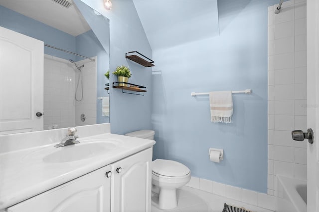 12978 SW 26th St, Miramar, FL 33027 - full bathroom with vanity, shower / washtub combination, and tile patterned floors
