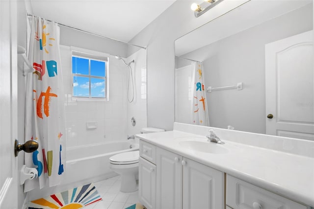 12978 SW 26th St, Miramar, FL 33027 - full bath featuring vanity, shower / tub combo, and tile patterned flooring