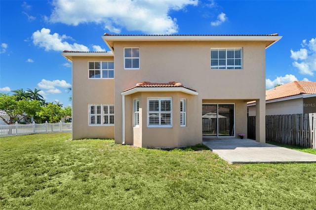 12978 SW 26th St, Miramar, FL 33027 - rear view of property featuring a patio, stucco siding, and a tile roof