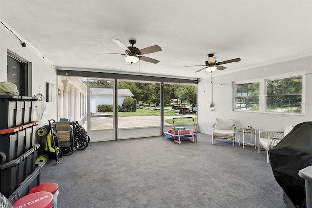 4611 Cranston Pl, Orlando, FL 32812 - sunroom with a ceiling fan and healthy amount of natural light