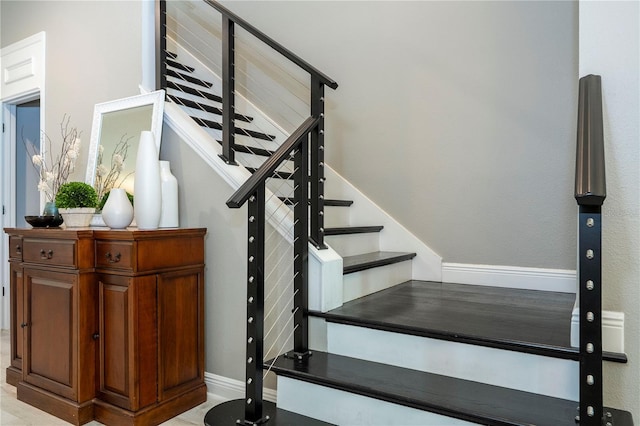 8066 Ludington Cir, Orlando, FL 32836 - stairs with baseboards