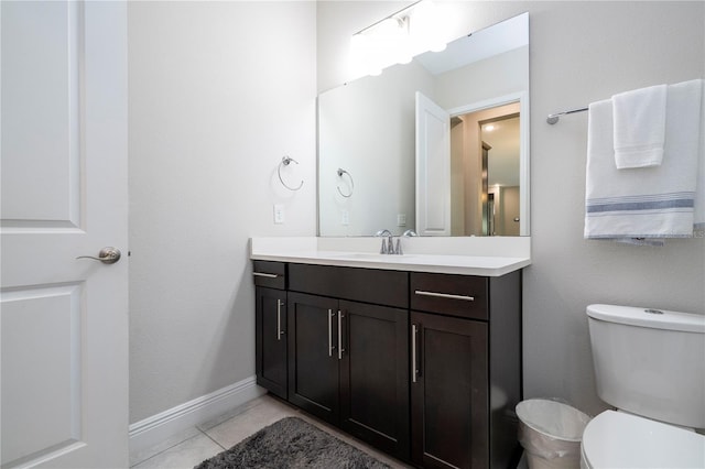 8066 Ludington Cir, Orlando, FL 32836 - half bath with vanity and tile patterned flooring
