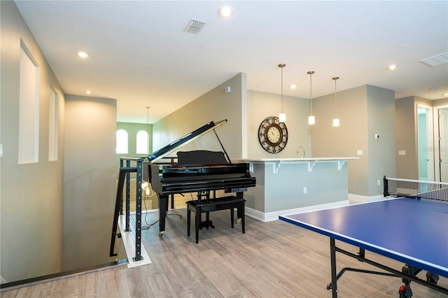 8066 Ludington Cir, Orlando, FL 32836 - playroom featuring light wood-style flooring and recessed lighting