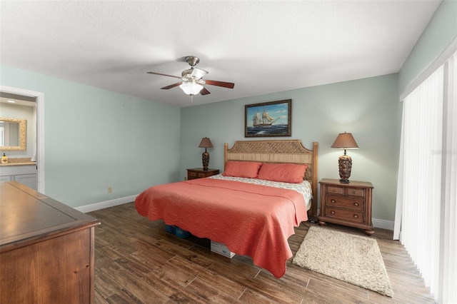 473 Burnt Tree Ln, Apopka, FL 32712 - bedroom with wood finished floors and ceiling fan