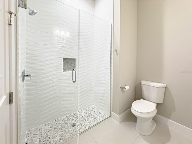 16210 Ravenna Ct, Montverde, FL 34756 - bathroom featuring a stall shower and tile patterned floors