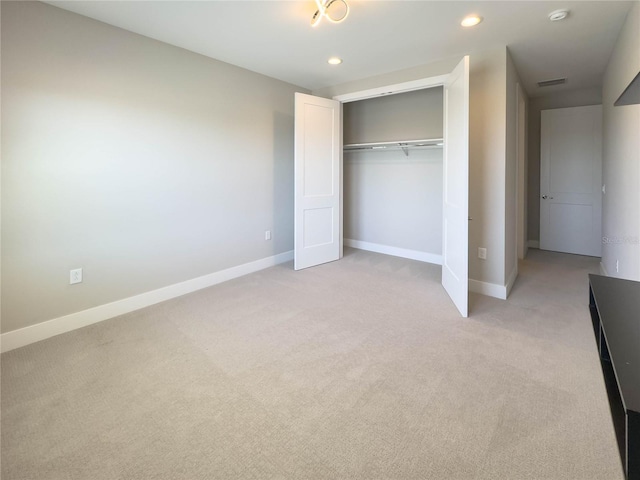 16210 Ravenna Ct, Montverde, FL 34756 - unfurnished bedroom with light carpet, recessed lighting, and a closet