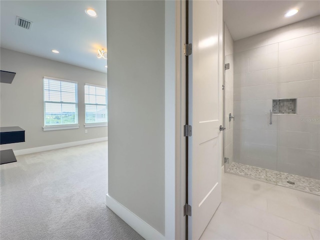 16210 Ravenna Ct, Montverde, FL 34756 - bathroom with tiled shower and recessed lighting