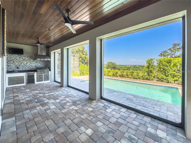 16210 Ravenna Ct, Montverde, FL 34756 - unfurnished sunroom featuring a sink