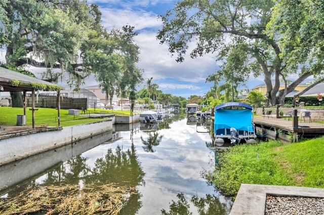 413 Harbour Oaks Pointe Dr, Edgewood, FL 32809 - dock area with a water view