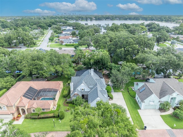413 Harbour Oaks Pointe Dr, Edgewood, FL 32809 - aerial view of residential area featuring a large body of water