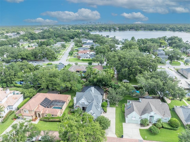 413 Harbour Oaks Pointe Dr, Edgewood, FL 32809 - aerial perspective of suburban area featuring a large body of water